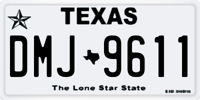 TX license plate DMJ9611