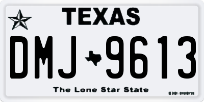 TX license plate DMJ9613