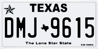 TX license plate DMJ9615