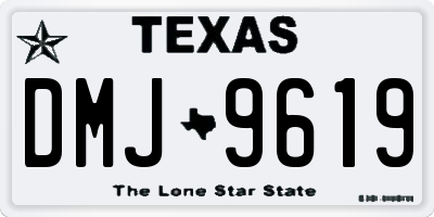 TX license plate DMJ9619