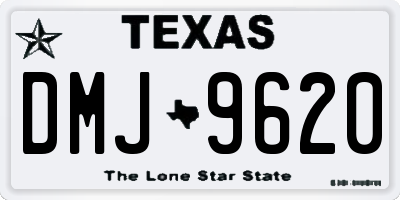 TX license plate DMJ9620