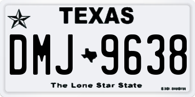 TX license plate DMJ9638