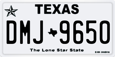 TX license plate DMJ9650