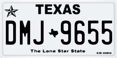 TX license plate DMJ9655