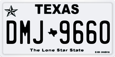 TX license plate DMJ9660