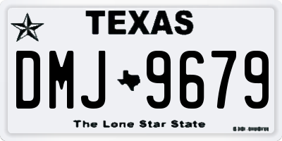 TX license plate DMJ9679