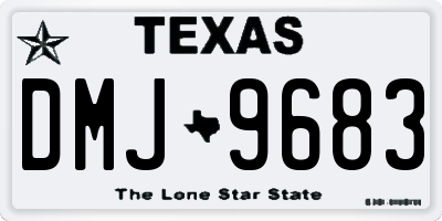 TX license plate DMJ9683