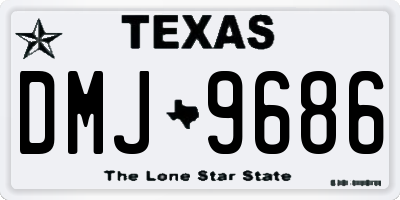 TX license plate DMJ9686
