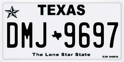 TX license plate DMJ9697