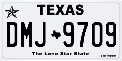 TX license plate DMJ9709