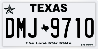 TX license plate DMJ9710