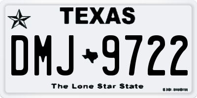 TX license plate DMJ9722