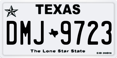 TX license plate DMJ9723