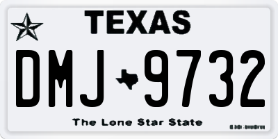 TX license plate DMJ9732
