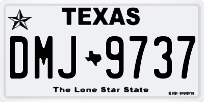 TX license plate DMJ9737