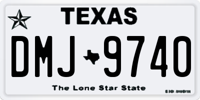 TX license plate DMJ9740