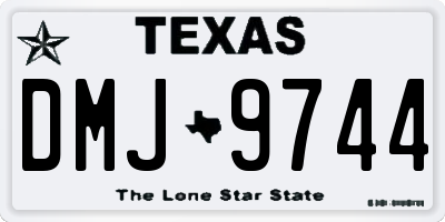 TX license plate DMJ9744