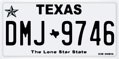 TX license plate DMJ9746