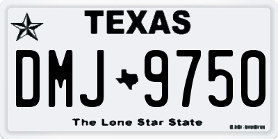 TX license plate DMJ9750