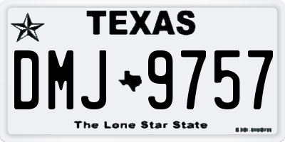 TX license plate DMJ9757