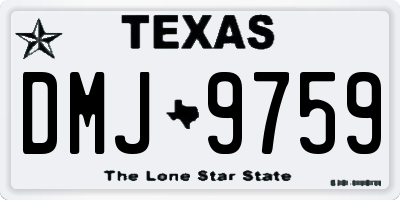 TX license plate DMJ9759
