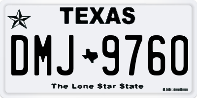 TX license plate DMJ9760