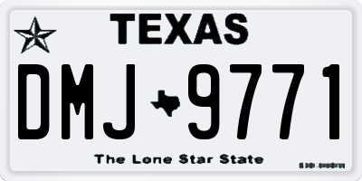 TX license plate DMJ9771