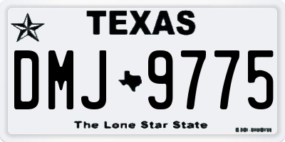 TX license plate DMJ9775