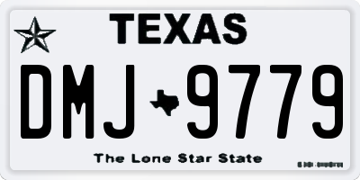 TX license plate DMJ9779