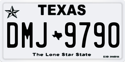 TX license plate DMJ9790