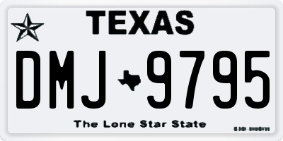 TX license plate DMJ9795