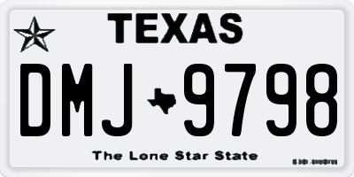 TX license plate DMJ9798