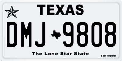 TX license plate DMJ9808