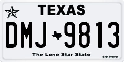TX license plate DMJ9813