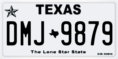 TX license plate DMJ9879