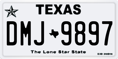TX license plate DMJ9897