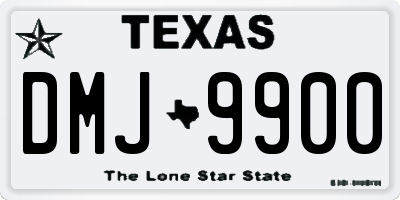 TX license plate DMJ9900