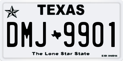 TX license plate DMJ9901