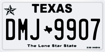 TX license plate DMJ9907