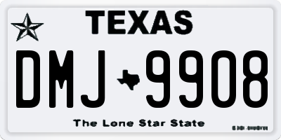 TX license plate DMJ9908