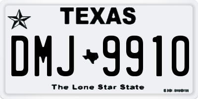 TX license plate DMJ9910