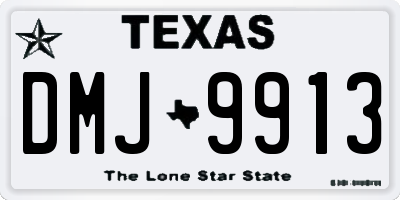 TX license plate DMJ9913