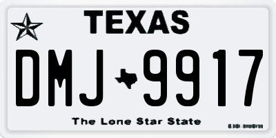 TX license plate DMJ9917