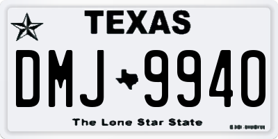 TX license plate DMJ9940