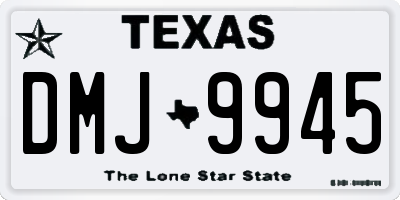 TX license plate DMJ9945