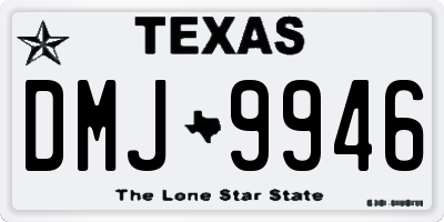 TX license plate DMJ9946