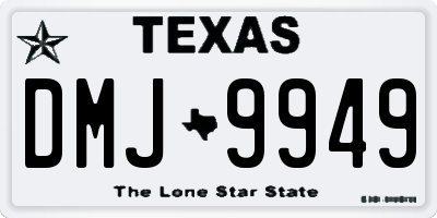 TX license plate DMJ9949