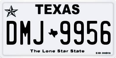 TX license plate DMJ9956