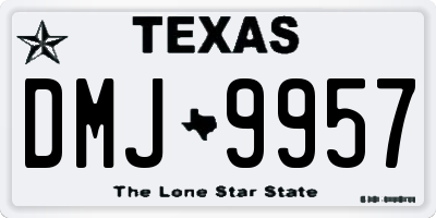 TX license plate DMJ9957