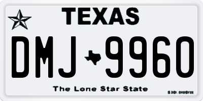TX license plate DMJ9960